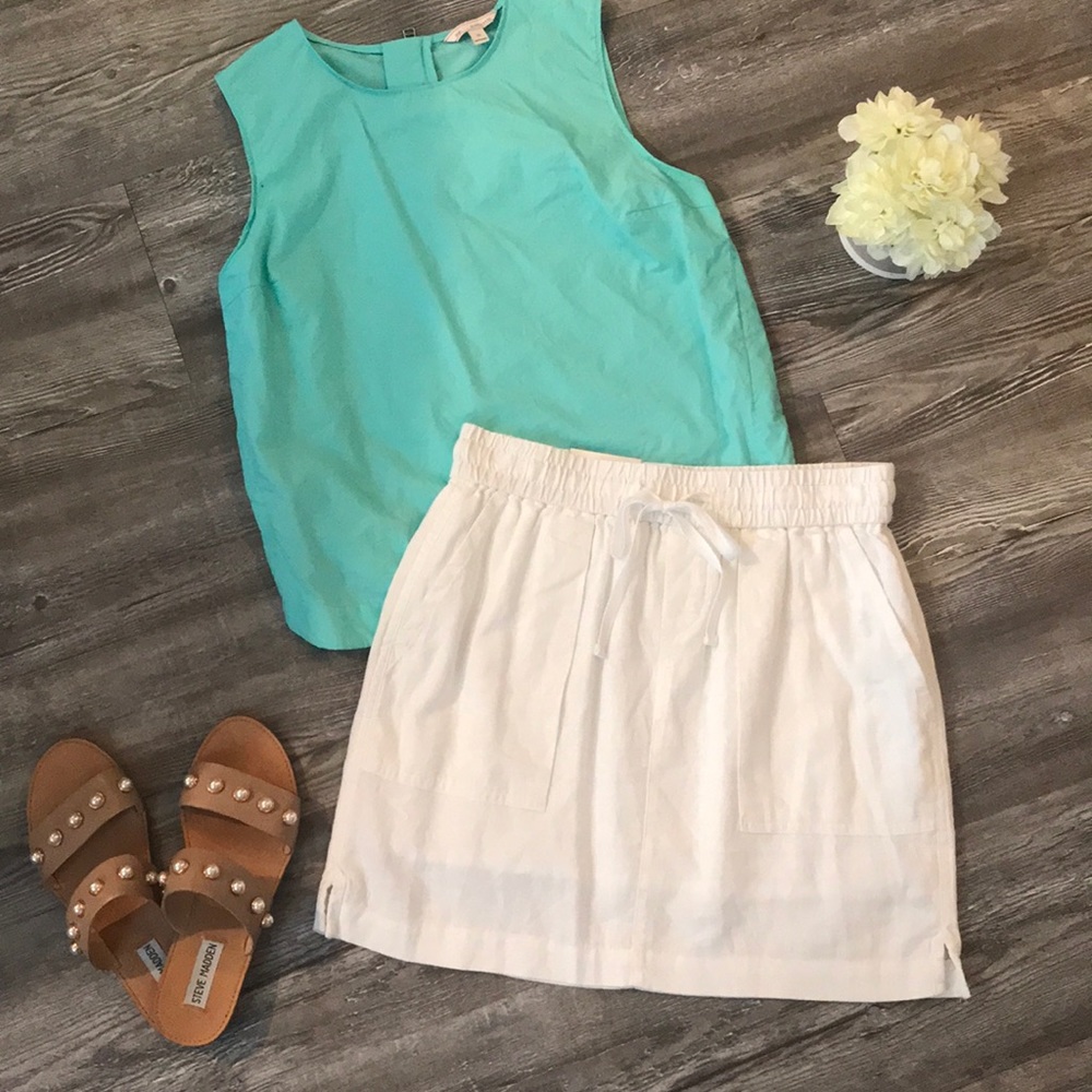 🏝Old Navy white linen skirt